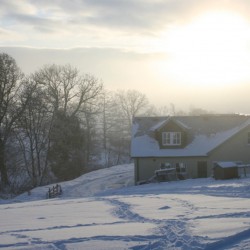 Braefield Bed and Breakfast in winter snow