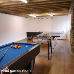Burnville House the Red barn Games room
