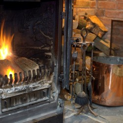 Fireplace at Horseshoe Cottage B&B