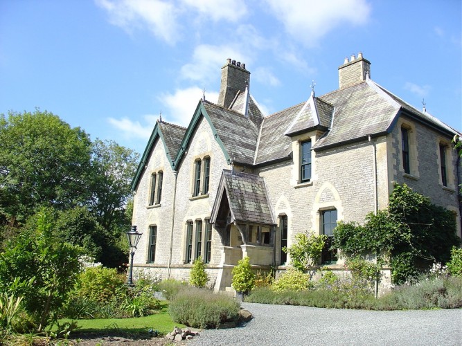 The Old Vicarage Powys bed and breakfast exterior