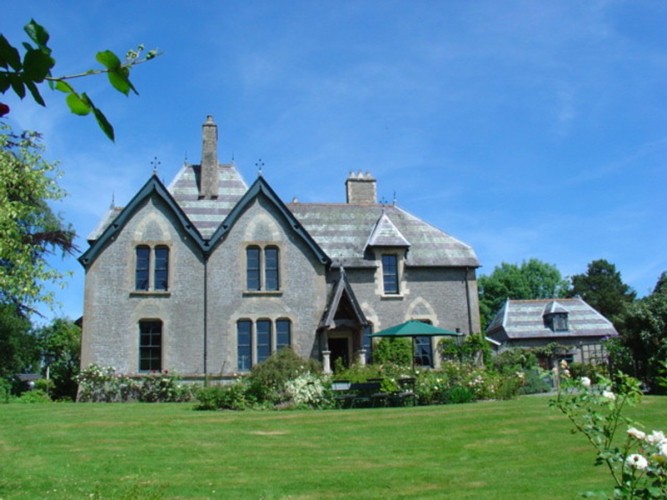 The Old Vicarage Powys bed and breakfast exterior