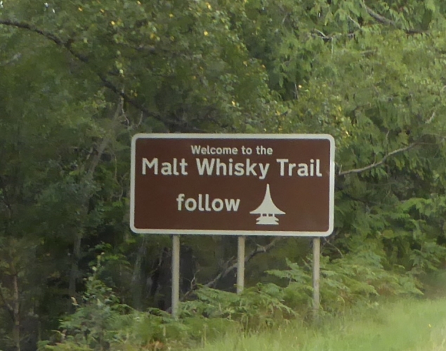 The Malt Whisky Trail near Blervie House