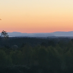 Sunset view from Blervie House