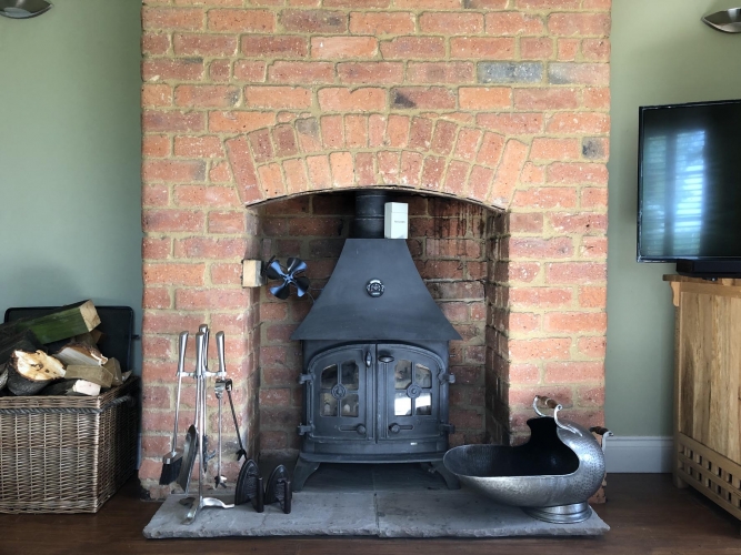 Holywell Lodge stove view