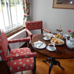 Lower Wythall B&B guest tea and cakes