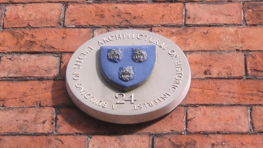 Hardwick House plaque